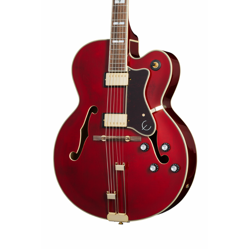 Epiphone Broadway Hollowbody Jazz Guitar - Wine Red — view 2