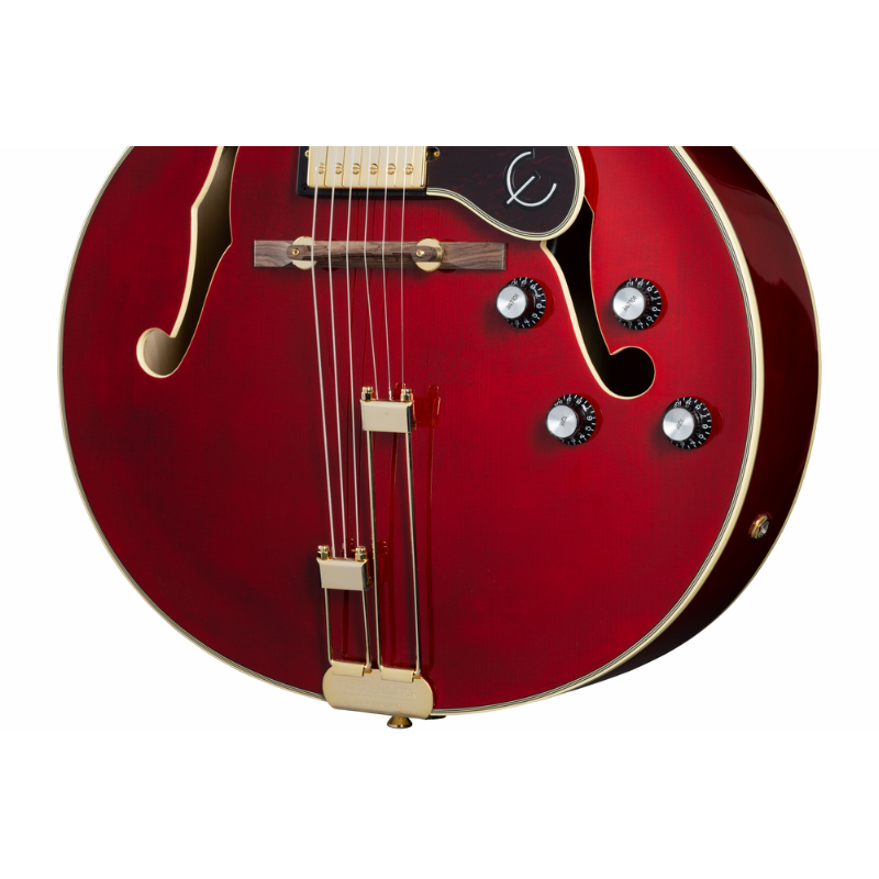 Epiphone Broadway Hollowbody Jazz Guitar - Wine Red — view 3