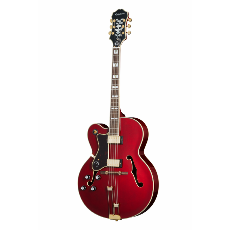 Epiphone Broadway Wine Red Left-Handed Hollowbody Jazz Guitar