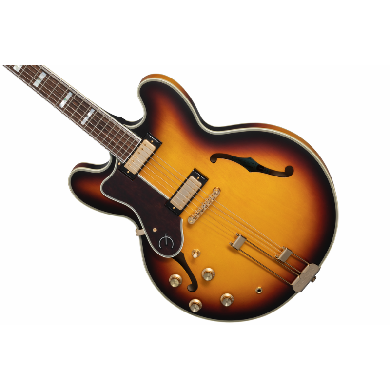 Epiphone Sheraton Frequensator Vintage Sunburst Left-Handed Guitar — view 2