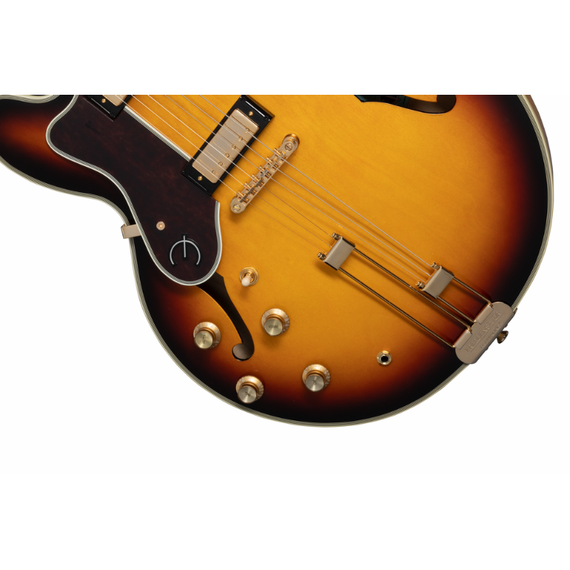 Epiphone Sheraton Frequensator Vintage Sunburst Left-Handed Guitar — view 3