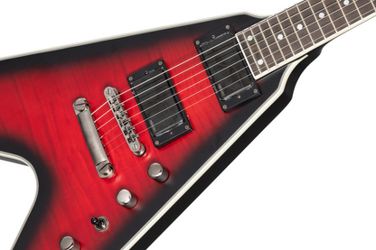 Epiphone Dave Mustaine Prophecy Flying V Red Burst Electric Guitar — view 3