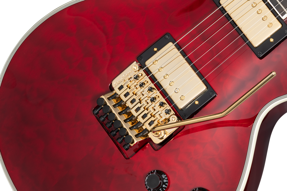 Epiphone Alex Lifeson Les Paul Custom Axcess Quilt Ruby Electric Guitar — view 3