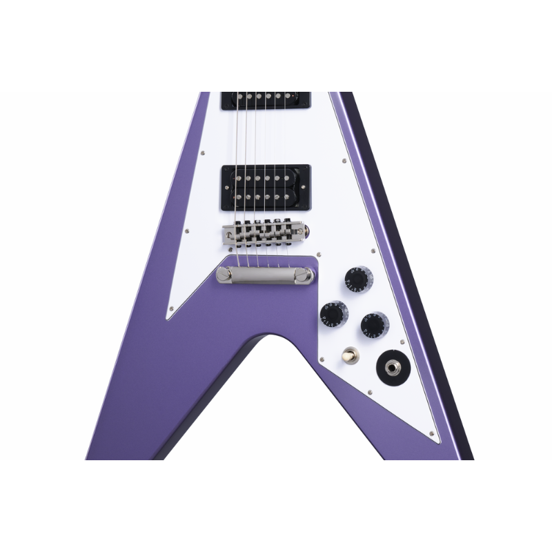 Epiphone Kirk Hammett 1979 Flying V Electric Guitar with Case - Purple — view 3