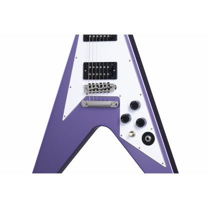 Epiphone Kirk Hammett 1979 Flying V Electric Guitar with Case - Purple — view 3
