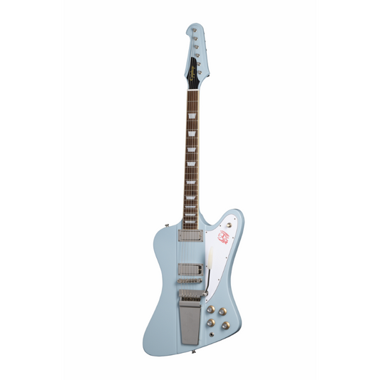 Epiphone 1963 Firebird V Maestro Guitar with Case Frost Blue
