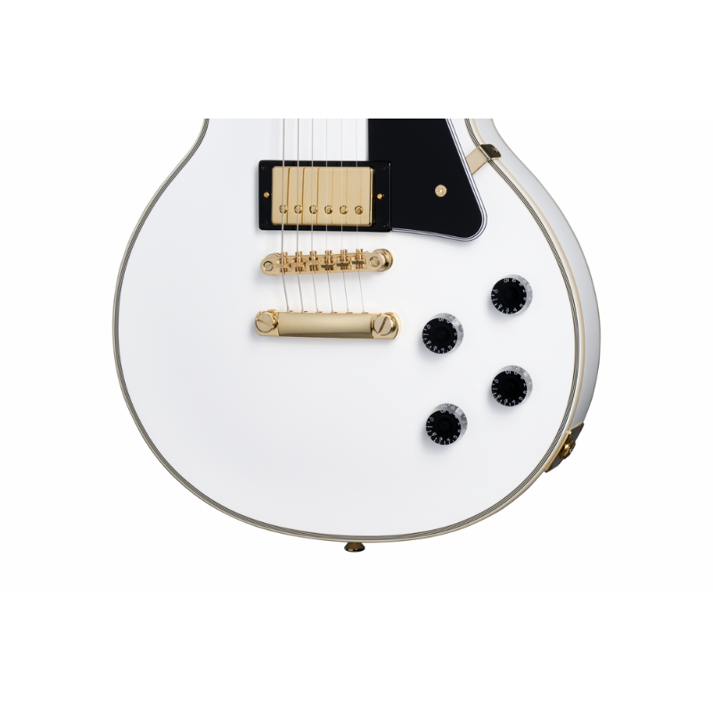 Epiphone Les Paul Custom with Hard Case, Alpine White — view 3