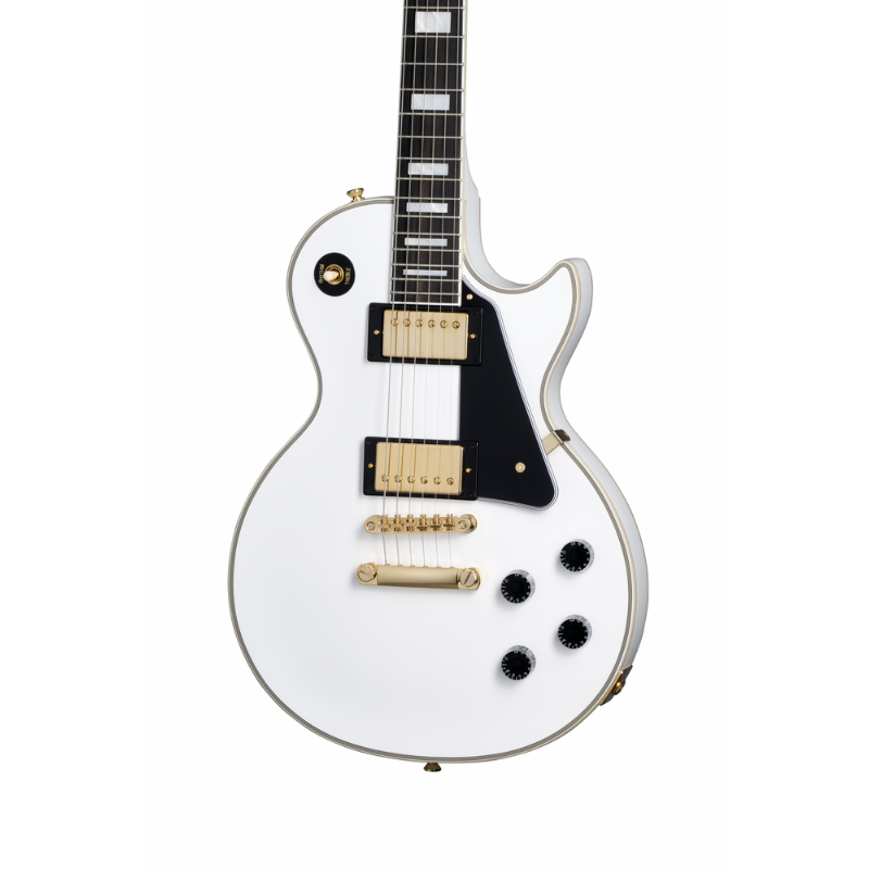 Epiphone Les Paul Custom with Hard Case, Alpine White — view 2