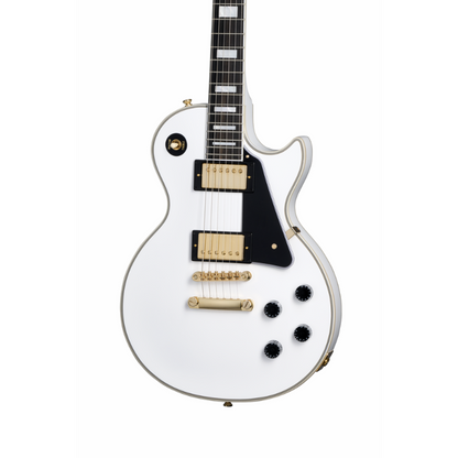 Epiphone Les Paul Custom with Hard Case, Alpine White — view 2