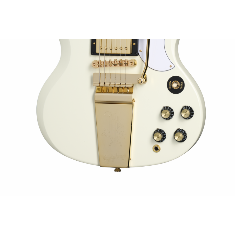 Epiphone 1963 Les Paul SG Custom with Maestro Vibrola - White — view 3