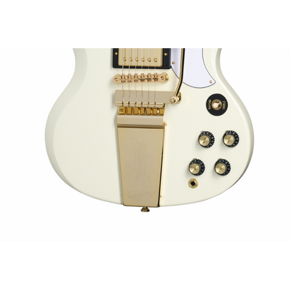 Epiphone 1963 Les Paul SG Custom with Maestro Vibrola - White — view 3