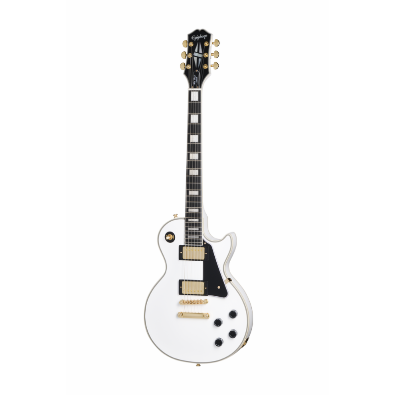 Epiphone Les Paul Custom with Premium Bag, Alpine White