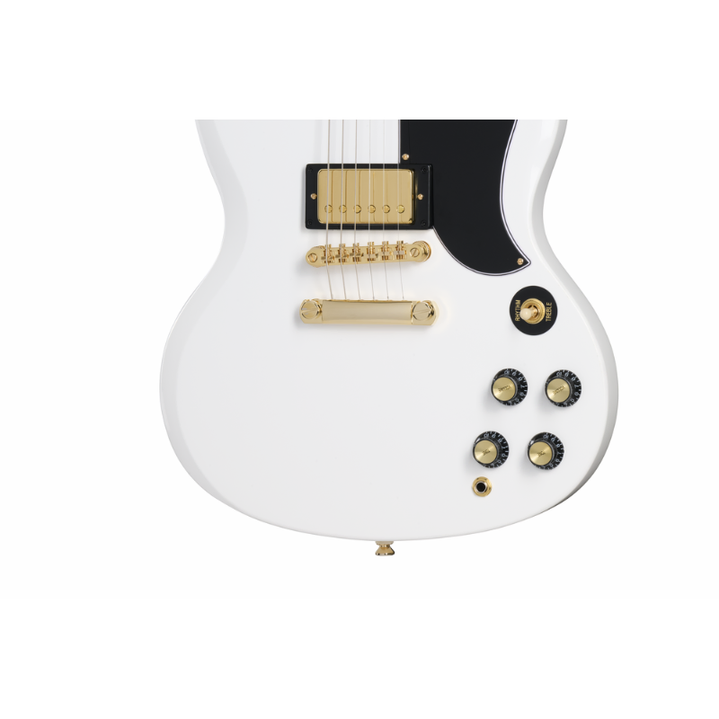 Epiphone SG Custom Electric Guitar with 2 Humbuckers and Premium Bag, Alpine White — view 3