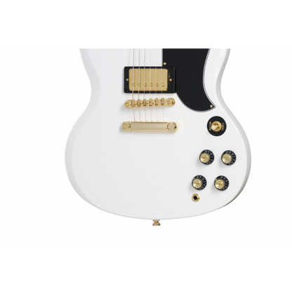 Epiphone SG Custom Electric Guitar with 2 Humbuckers and Premium Bag, Alpine White — view 3