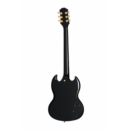 Epiphone SG Custom 2-Humbucker Electric Guitar with Premium Bag - Ebony Left-Handed — view 2