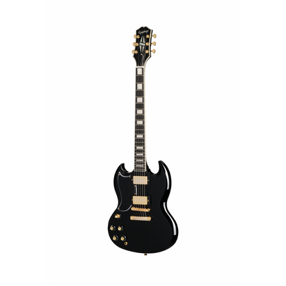 Epiphone SG Custom 2-Humbucker Electric Guitar with Premium Bag - Ebony Left-Handed