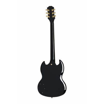 Epiphone SG Custom 2-Humbucker Electric Guitar with Premium Bag - Ebony — view 2