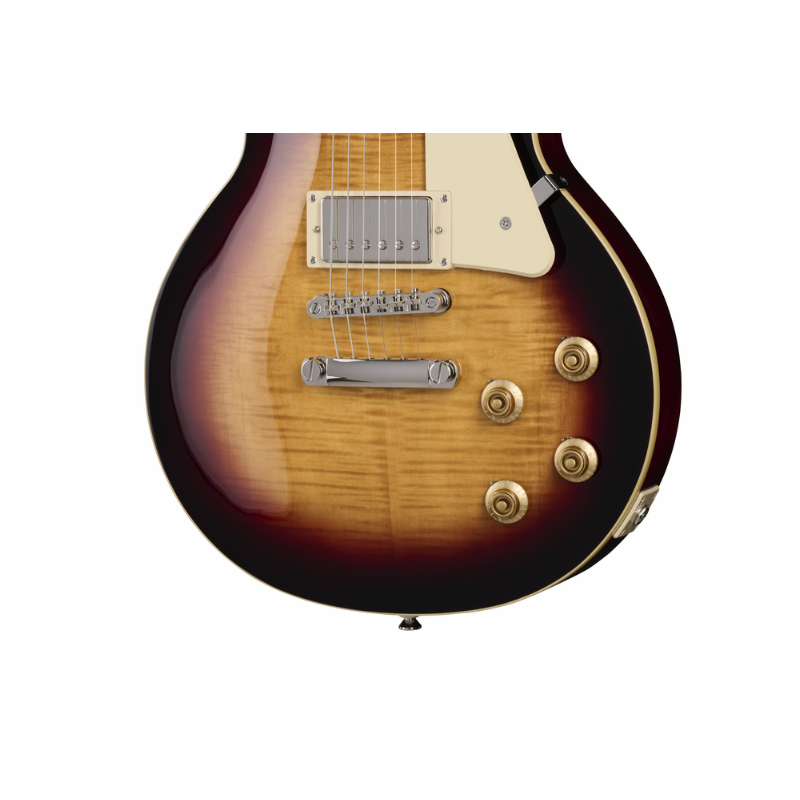 Epiphone Les Paul Standard 50s Figured Guitar with Bag Bourbon Burst — view 3
