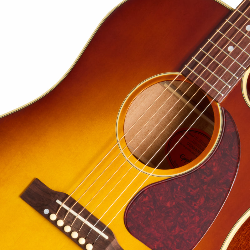Epiphone J45 Standard EC Honey Burst Cutaway Acoustic Guitar — view 3