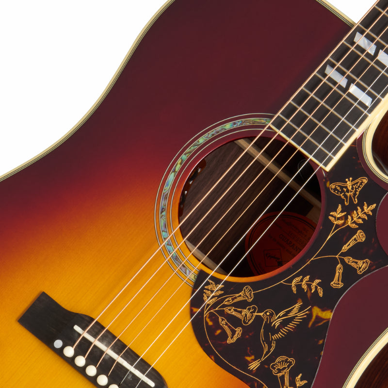 Epiphone Hummingbird Deluxe EC Acoustic Guitar Autumn Burst — view 3