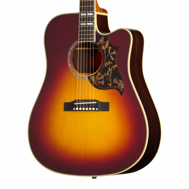 Epiphone Hummingbird Deluxe EC Acoustic Guitar Autumn Burst — view 6