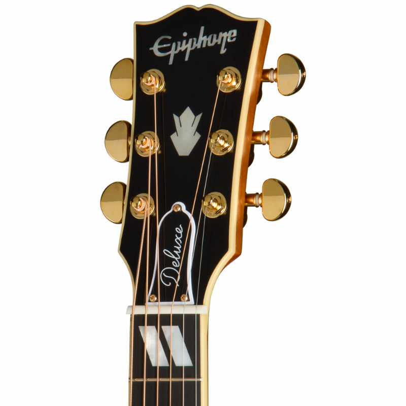 Epiphone Hummingbird Deluxe EC Acoustic Guitar Autumn Burst — view 4