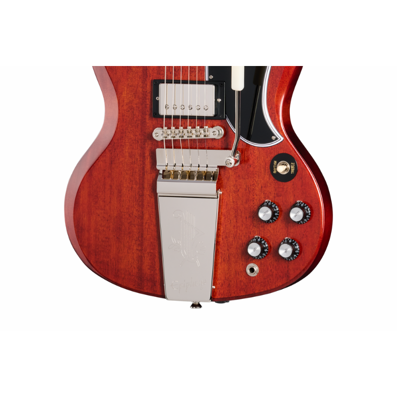 Epiphone 1964 SG Standard Reissue with Maestro Vibrola Cherry Red — view 3