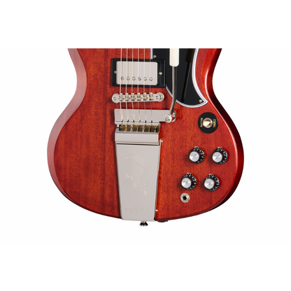 Epiphone 1964 SG Standard Reissue with Maestro Vibrola Cherry Red — view 3