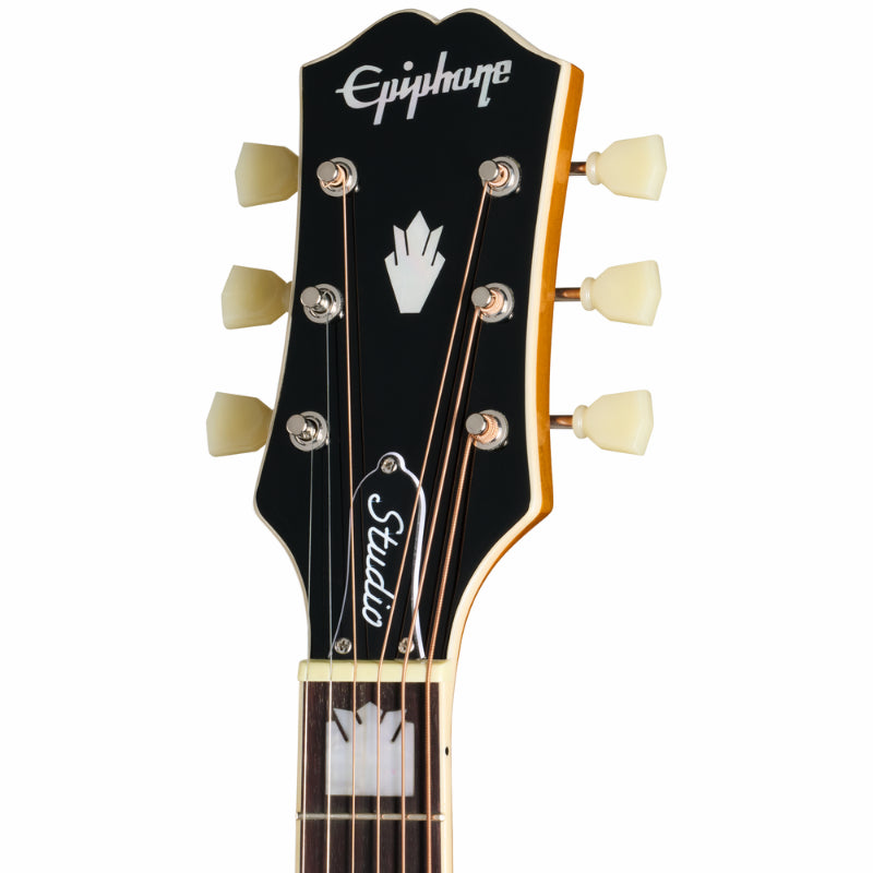 Epiphone J-200 Studio Natural Left-Handed Acoustic Guitar — view 4