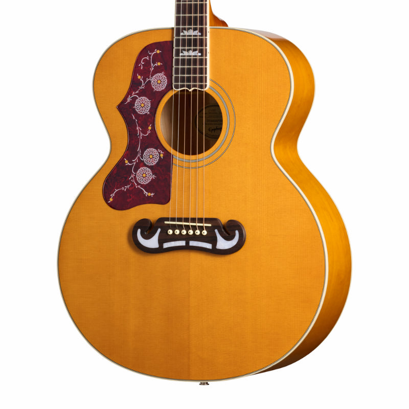 Epiphone J-200 Studio Natural Left-Handed Acoustic Guitar — view 6