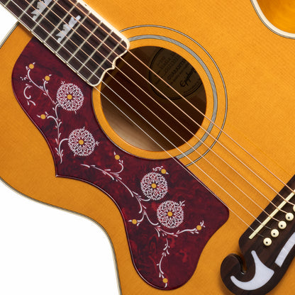 Epiphone J-200 Studio Natural Left-Handed Acoustic Guitar — view 3