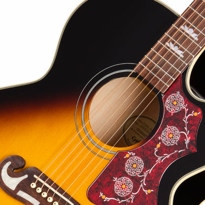 Epiphone J-200 Studio EC Acoustic Guitar Vintage Sunburst — view 3