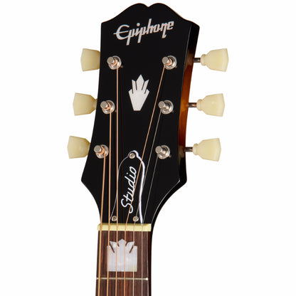 Epiphone J-200 Studio EC Acoustic Guitar Vintage Sunburst — view 4