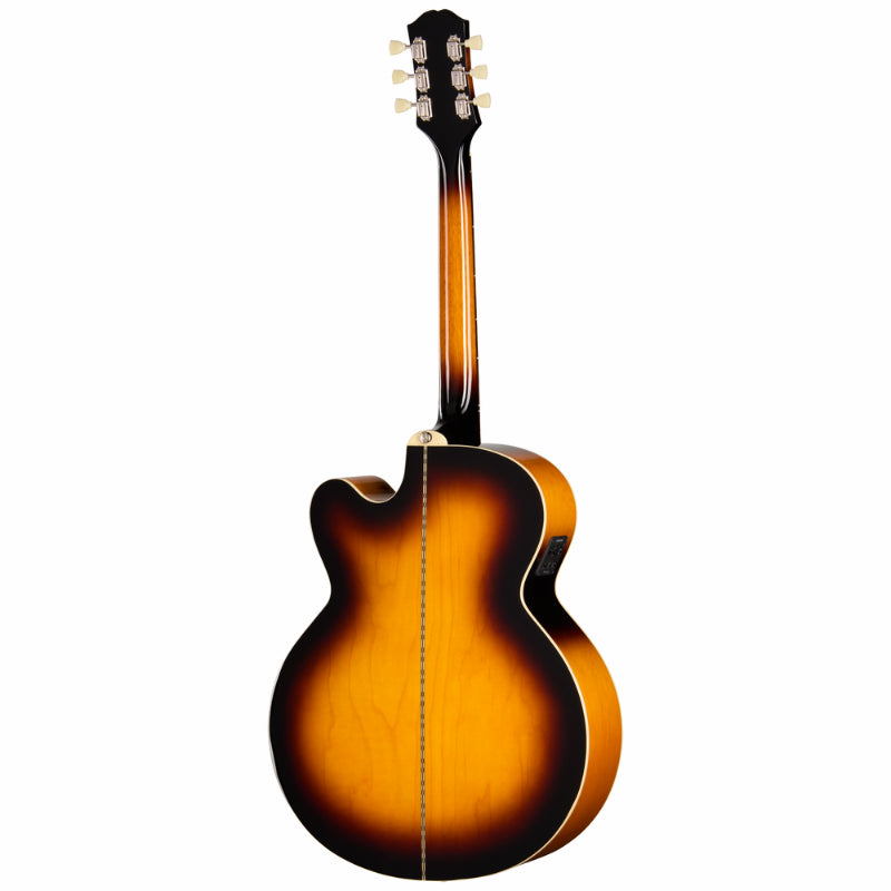 Epiphone J-200 Studio EC Acoustic Guitar Vintage Sunburst — view 2
