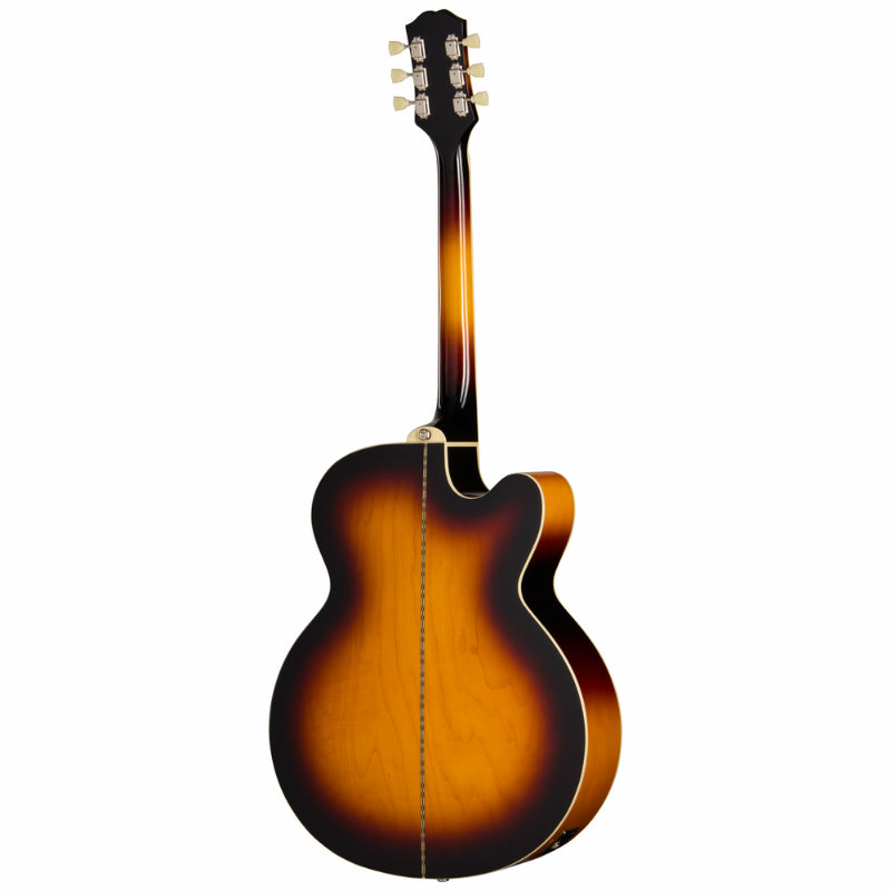 Epiphone J-200 Studio EC Vintage Sunburst Left-Handed Acoustic Guitar — view 2