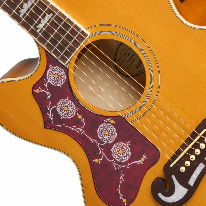 Epiphone J-200 Studio EC Natural Left-Handed Acoustic Guitar — view 3