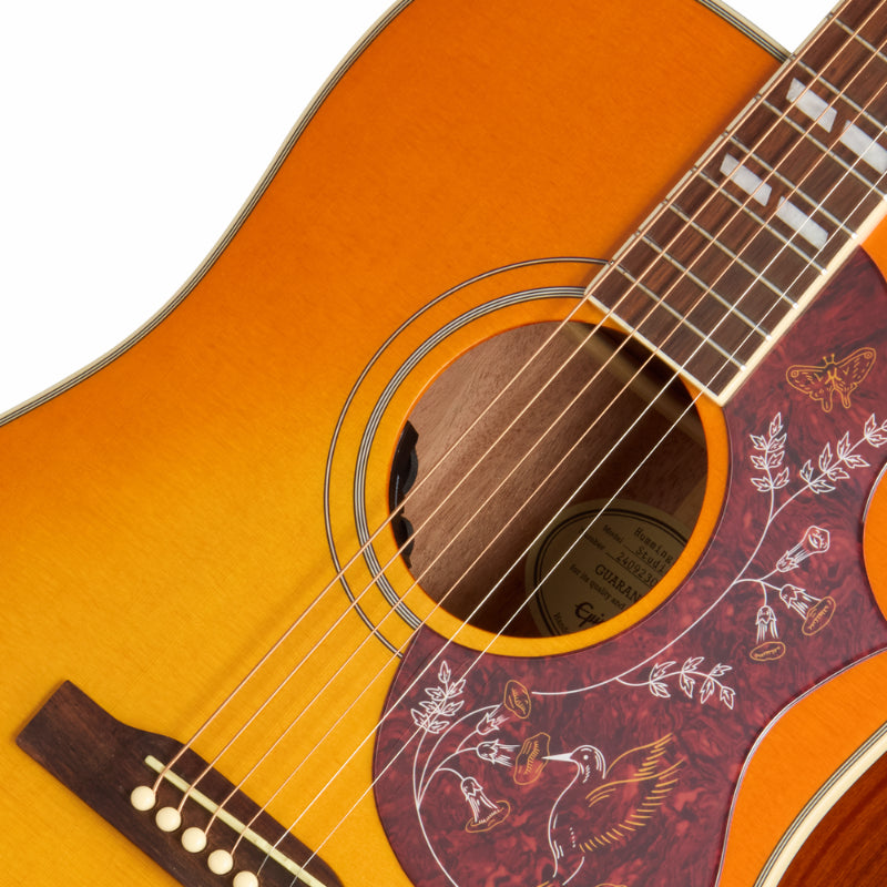 Epiphone Hummingbird Studio HTG Cherry Sunburst Acoustic Guitar — view 3