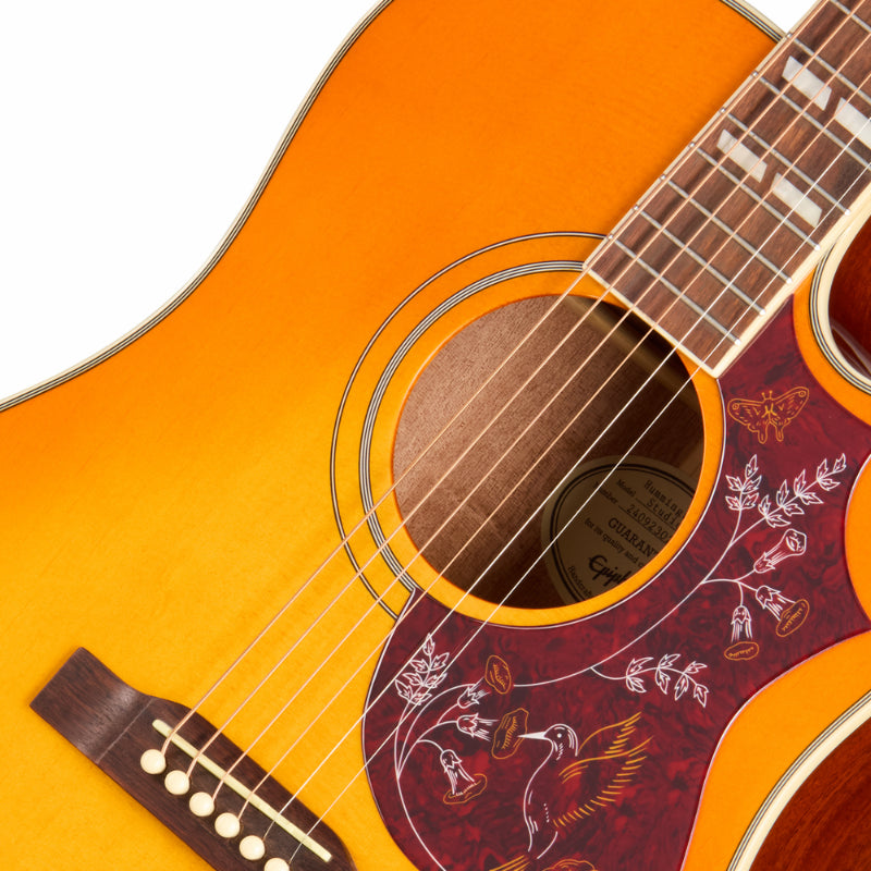Epiphone Hummingbird Studio EC HTG Cherry Sunburst Acoustic Guitar — view 3