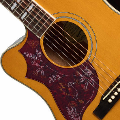 Epiphone Hummingbird Studio EC Natural Left-Handed Acoustic Guitar — view 3