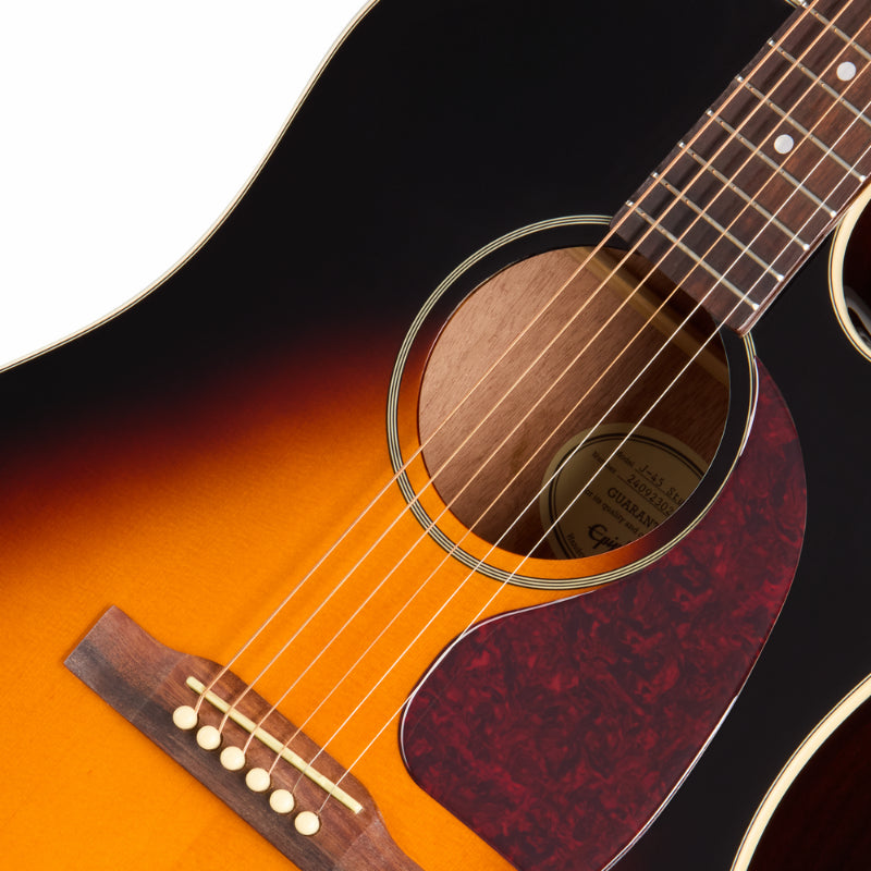 Epiphone J-45 Studio EC Acoustic Guitar Vintage Sunburst — view 3