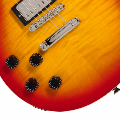 Epiphone Les Paul Tribute Plus HTG Cherry Sunburst Left-Handed Guitar — view 3