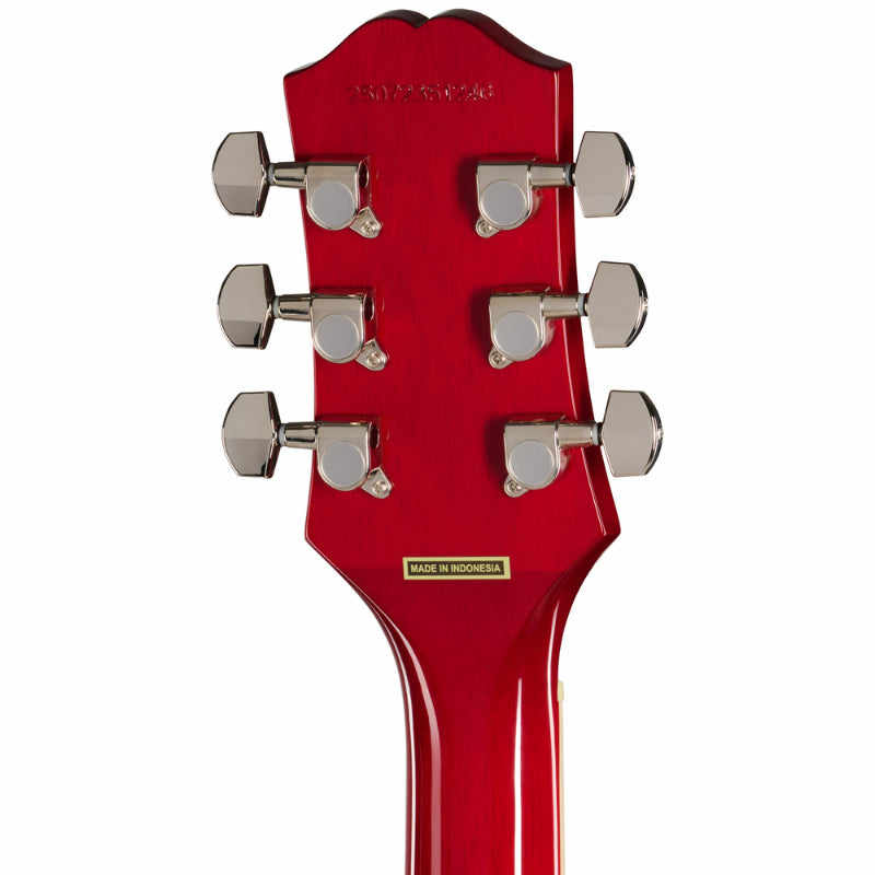 Epiphone Les Paul Tribute Plus HTG Cherry Sunburst Left-Handed Guitar — view 5