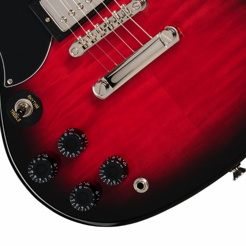 Epiphone SG Tribute Plus Cherry Burst Left-Handed — view 3