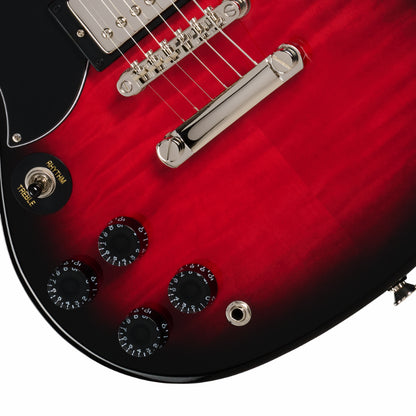 Epiphone SG Tribute Plus Cherry Burst Left-Handed — view 3