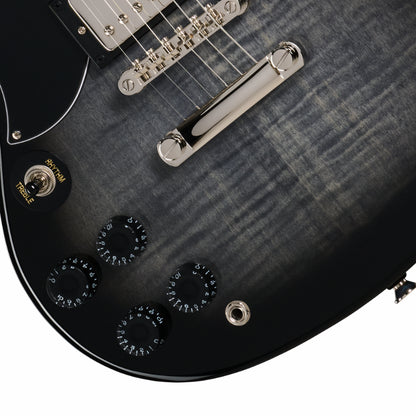 Epiphone SG Tribute Plus Ebony Burst Left-Handed Guitar — view 3