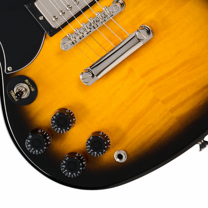Epiphone SG Tribute Plus Vintage Sunburst Left-Handed Guitar — view 3