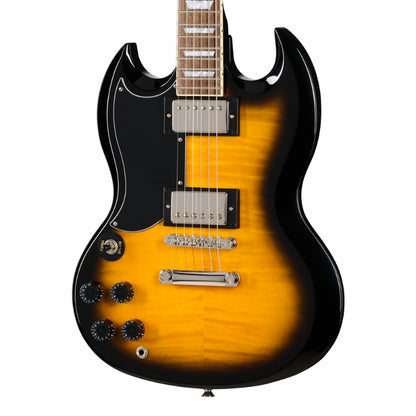 Epiphone SG Tribute Plus Vintage Sunburst Left-Handed Guitar — view 6