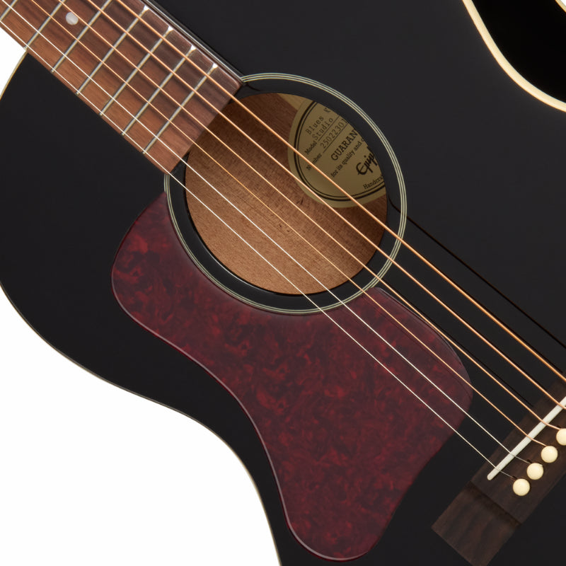 Epiphone Blues King Studio Left-Handed Acoustic Guitar - Ebony — view 3