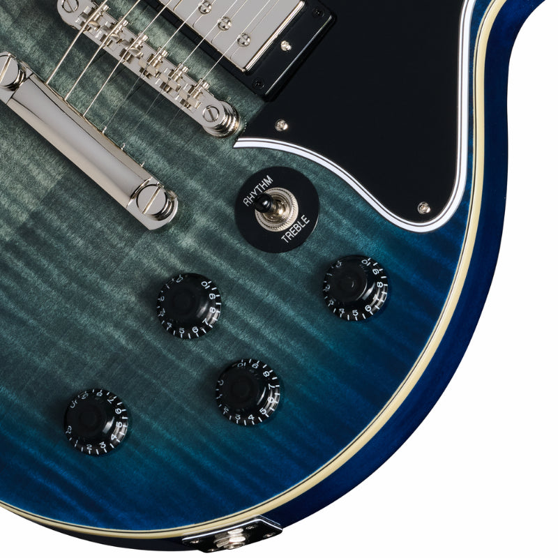 Epiphone LP Special Double Cut Figured Ocean Water Les Paul Guitar — view 3