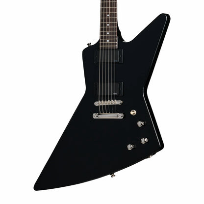 Epiphone Explorer 80s EMG Electric Guitar - Ebony Finish — view 3